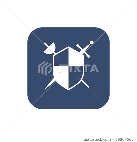 Shield icon, vector illustration. Flat design. 36864563