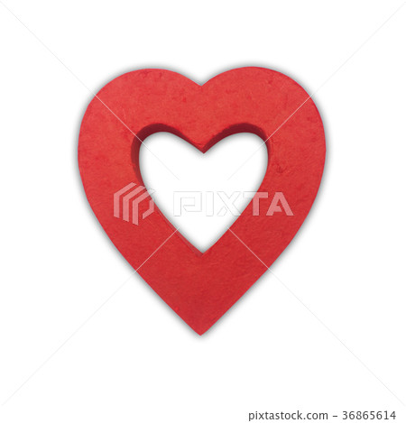 Gift box of red hearts on white background. Gift box of red hearts on white background. 36865614