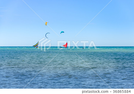 The Jangada boat on the green sea water The Jangada boat on the green sea water 36865884