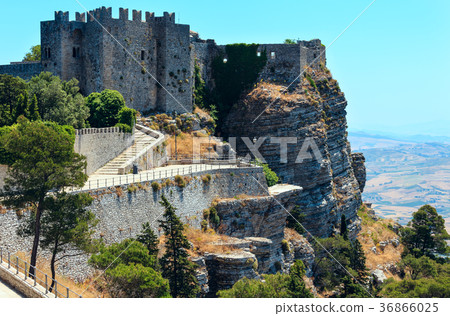 Norman castle in Erice, Sicily, Italy Norman castle in Erice, Sicily, Italy 36866025