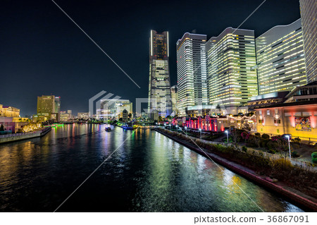 [神奈川縣]橫濱在晚上 36867091