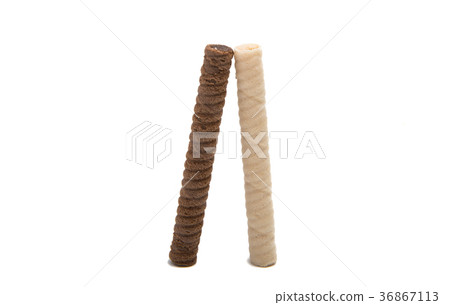 waffle rolls isolated waffle rolls isolated 36867113