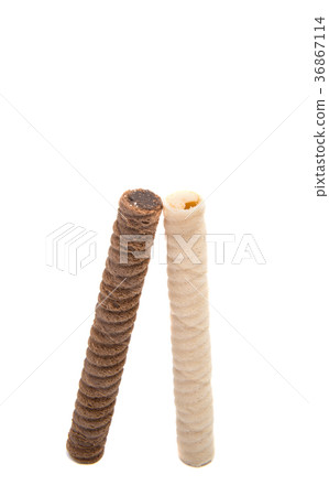 waffle rolls isolated waffle rolls isolated 36867114