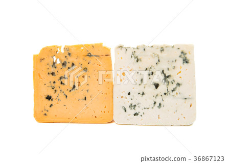 blue cheese with mold isolated on white background blue cheese with mold isolated on white background 36867123