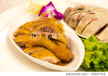 雞肉，鵝肉，拼盤，鶏、ガチョウ、食べ物、Chicken, goose, platter, 36867428