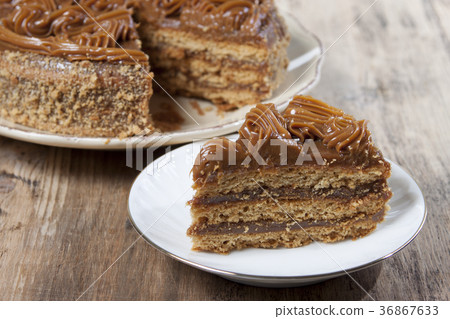 Piece of cake with honey shortcakes Piece of cake with honey shortcakes 36867633