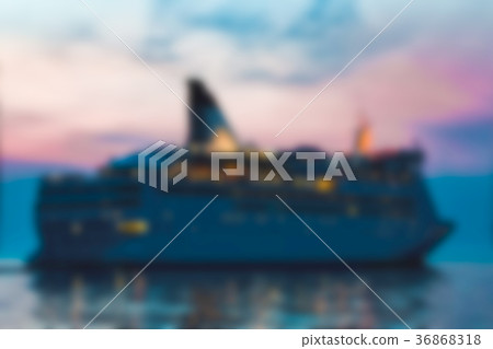 Cruise liner - blurred image Cruise liner - blurred image 36868318