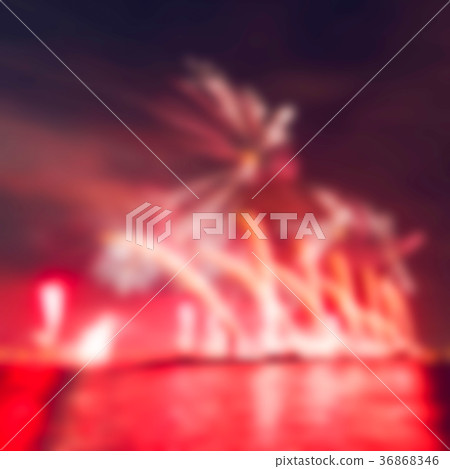 Colorful fireworks - blurred image 36868346