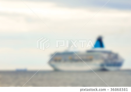 White cruise liner - blurred image White cruise liner - blurred image 36868381