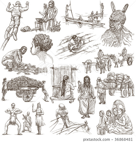 People - An hand drawn pack. 36868481