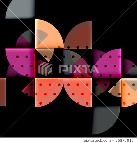 Circle elements on black background Circle elements on black background 36873015