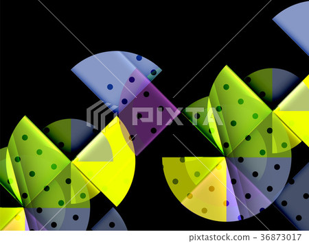 Circle elements on black background Circle elements on black background 36873017