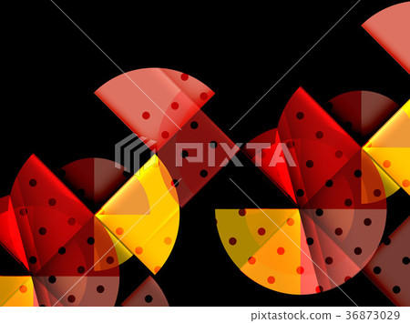 Circle elements on black background Circle elements on black background 36873029