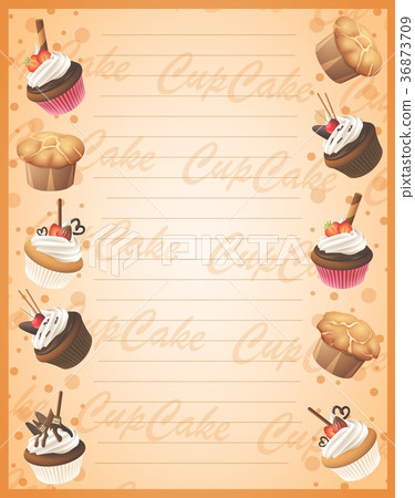 Bakery sweet frame background - Stock Illustration [36873709] - PIXTA