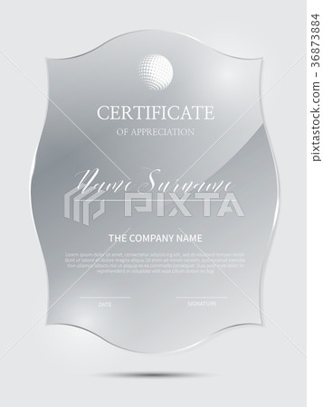 Transparent certificate Transparent certificate 36873884