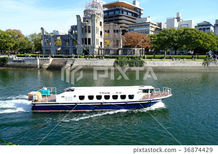 在廣島被指定為世界遺產的原子彈圓頂。 36874429