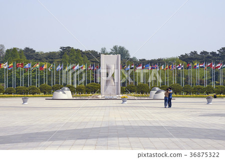 National flag, National flag square, Tower, Olympic park, Songpa-gu, Seoul 36875322