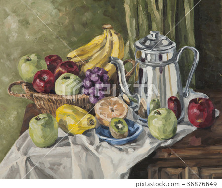 水果和茶壺 36876649