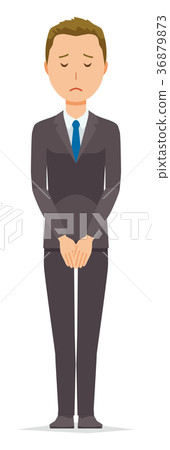 Young businessman apologizes 36879873