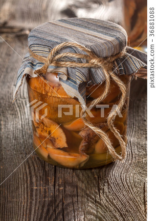 Marinated mushrooms. Marinated mushrooms. 36881088