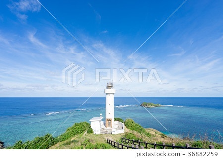 Landscape of Ishigakijima · Hirakubosaki lighthouse 36882259