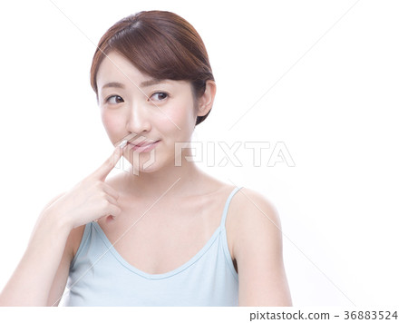 指向嘴的少婦 指向嘴的少婦 36883524