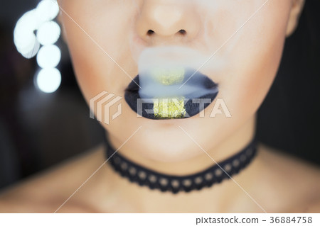 Fashion makeup. Woman with colorful makeup and Fashion makeup. Woman with colorful makeup and 36884758