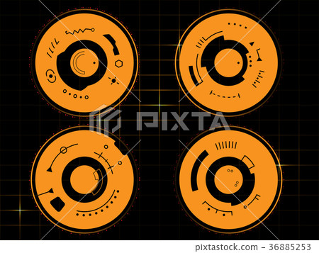 Futuristic user interface HUD Futuristic user interface HUD 36885253