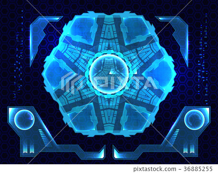 Futuristic user interface HUD Futuristic user interface HUD 36885255