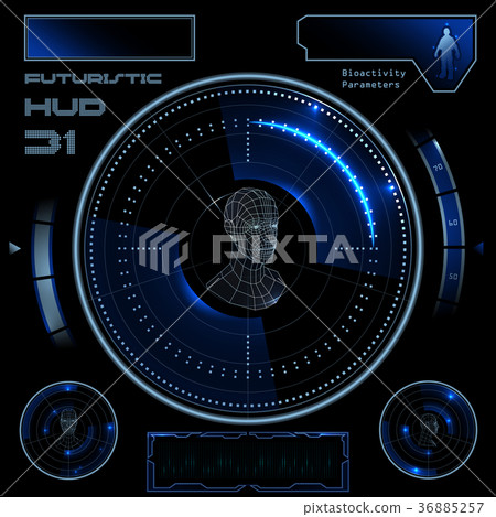 Futuristic user interface HUD Futuristic user interface HUD 36885257