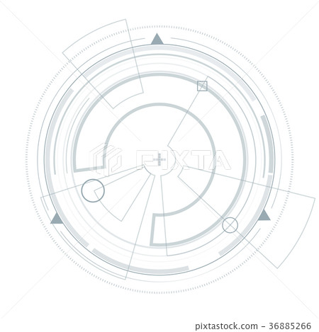 Futuristic user interface HUD. Virtual graphic. Futuristic user interface HUD. Virtual graphic. 36885266
