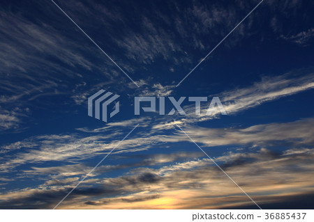 Amazing sky with clouds against the backdrop dawn Amazing sky with clouds against the backdrop dawn 36885437