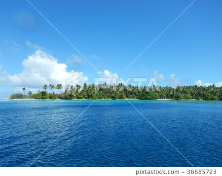 馬紹爾群島馬朱羅環礁的海 36885723