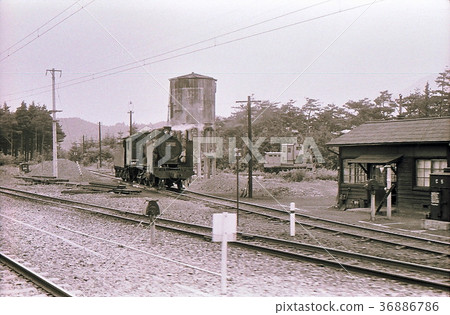Showa 44 Wreath Line 8620 steam locomotive Yoshima Iwate Prefecture 36886786
