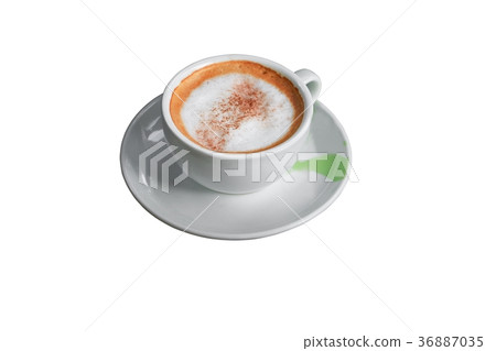 coffee cappuccino on white background coffee cappuccino on white background 36887035