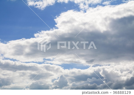 blue sky bright with big cloud and rain cloud blue sky bright with big cloud and rain cloud 36888129