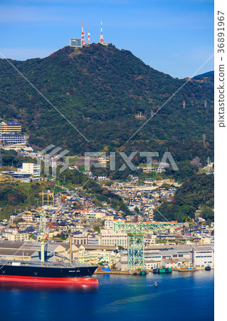 Nachokanzan Observatory View of Nagasaki Port Inasayama 36891967