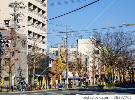 Street at downtown in Kyoto, Japan Street at downtown in Kyoto, Japan 36892702