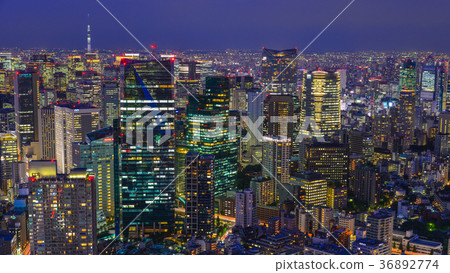Night scene of Tokyo, Japan 36892774