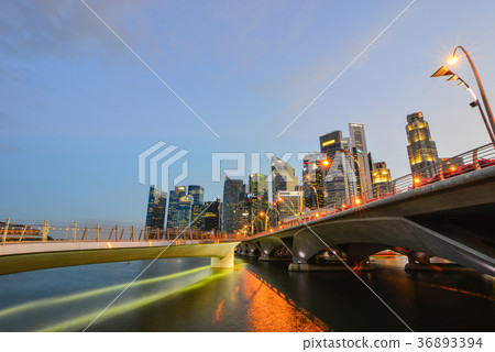 Night view of Marina Bay, Singapore Night view of Marina Bay, Singapore 36893394