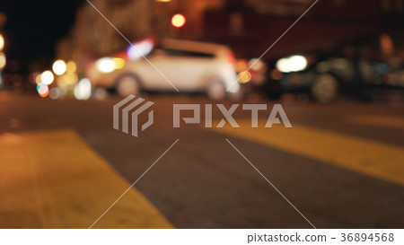 bokeh lighs of evening street of San Francisco bokeh lighs of evening street of San Francisco 36894568