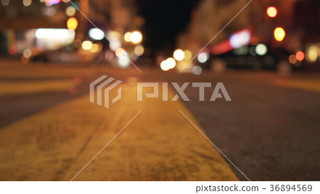 bokeh lighs of evening street of San Francisco bokeh lighs of evening street of San Francisco 36894569
