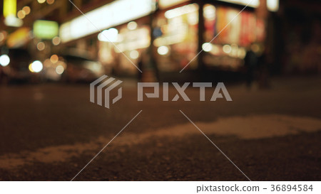 bokeh lighs of evening street of San Francisco bokeh lighs of evening street of San Francisco 36894584