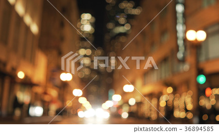 bokeh lighs of evening street of San Francisco bokeh lighs of evening street of San Francisco 36894585