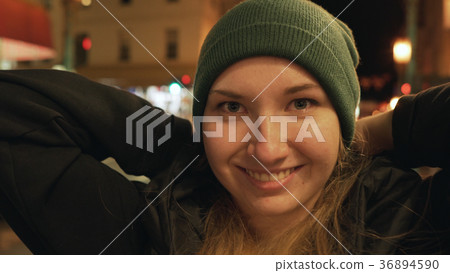 teen girl on street of Chinatown in San Francisco teen girl on street of Chinatown in San Francisco 36894590