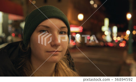 teen girl on street of Chinatown in San Francisco teen girl on street of Chinatown in San Francisco 36894592