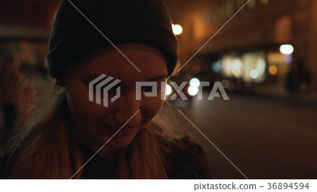 teen girl on street of Chinatown in San Francisco teen girl on street of Chinatown in San Francisco 36894594