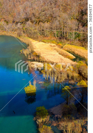 Late autumn Akifan lake Akita 36894977