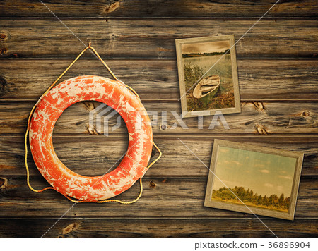 lifebuoy and old travel photos 36896904