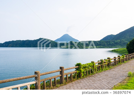 Kagoshima Satsuma Fuji Kaimondake and Lake Ikeda Kagoshima Satsuma Fuji Kaimondake and Lake Ikeda 36897074